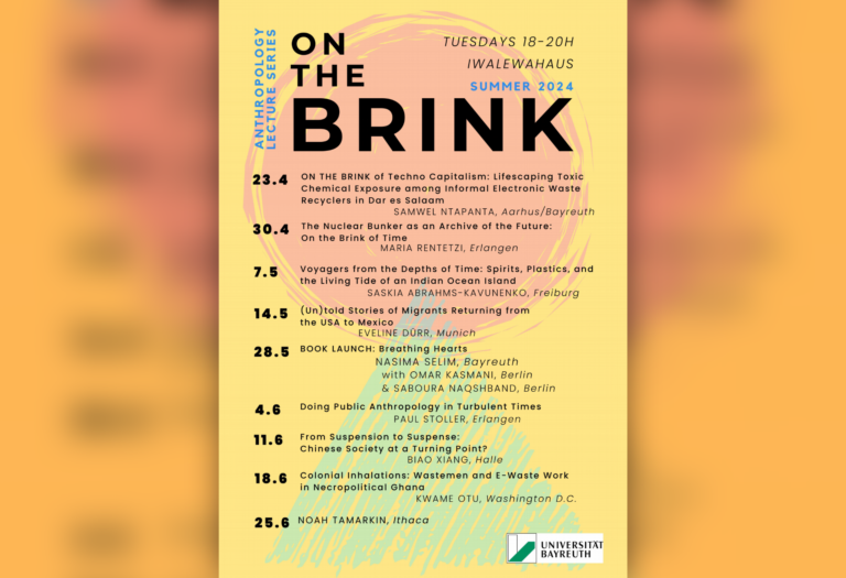 ON THE BRINK – Anthropology Lecture Series 2024